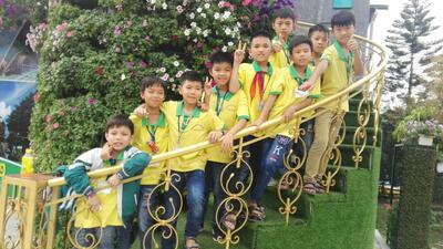 HS trường Tiểu học Lạc Đạo B thích thú khi được tham gia trải nghiệm tại Thiên Đường Bảo Sơn.